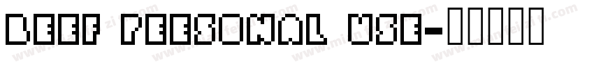 beef peesonal use字体转换